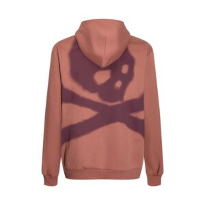 travis scott skull embroidered hoodie rust