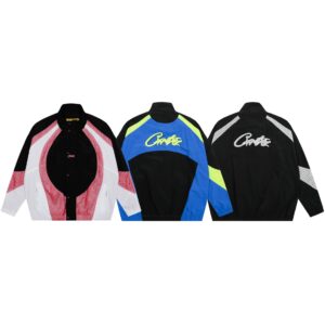 mesh colorblock track suit multicolor