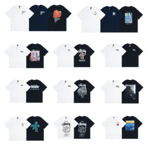 stussy black dice large logo short sleeve t shirt (multiple colors)​