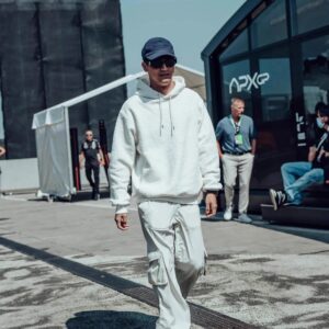 ​​dior men's solid color drawstring hooded sweatshirt white/gray/ black