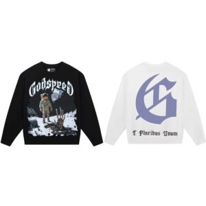 godspeed geometric skull sweatshirt multicolor