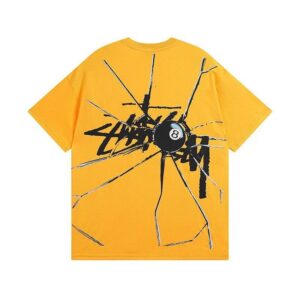 stussy cracked print tee multi color