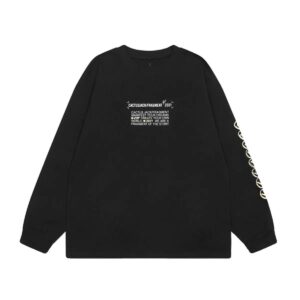 travis scott x hiroshi fujiwara long sleeve tee black