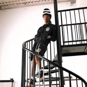 saint embroidered track set multicolor