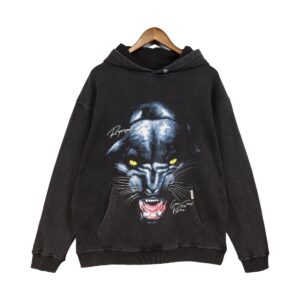 represent panther hoodie black