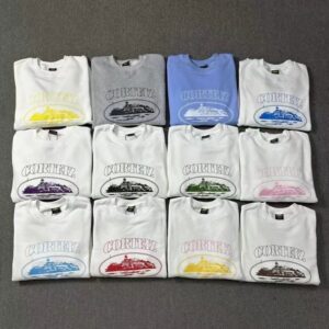 corteiz logo print sweatshirt multicolor