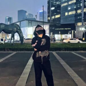 travis scott black tiger hoodie