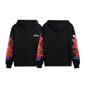amiri cracked print hoodie