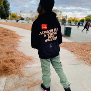 travis scott mcdonald's black hoodie