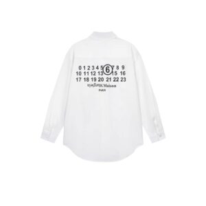 ​​maison margiela unisex classic number print shirt​