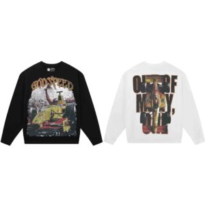 godspeed geometric skull sweatshirt multicolor