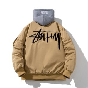 stussy men's baseball jacket for autumn/winter (multiple colors)