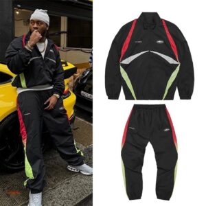 devilbrand embroidered tracksuit black