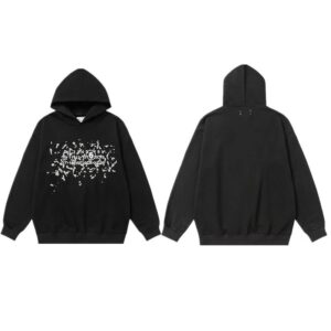 ​​maison margiela oversized hooded sweatshirt black/white​
