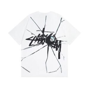 stussy cracked print tee multi color