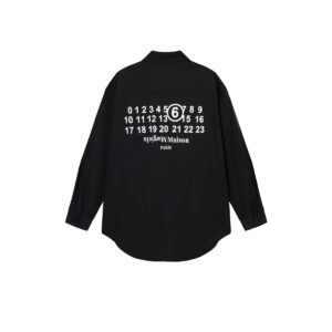 ​​maison margiela unisex classic number print shirt​