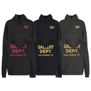 gallery dept classic hoodie unisex oversized cotton french terry pullover​