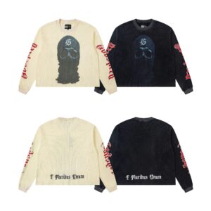 god&speed skull letter tee multicolor