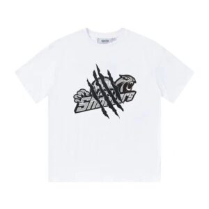 tra logo claw t shirt white black