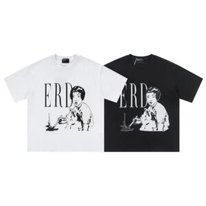 erd geometric graphic t shirt black