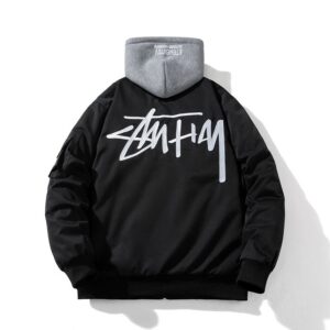 stussy men's baseball jacket for autumn/winter (multiple colors)