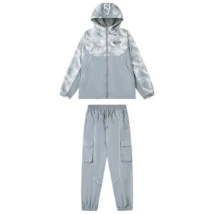 tra pattern streetwear set multicolor
