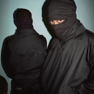 graffiti print black jacket multi