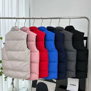 canada goose down vest multicolor