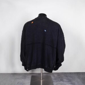 martine rose zip up jacket black