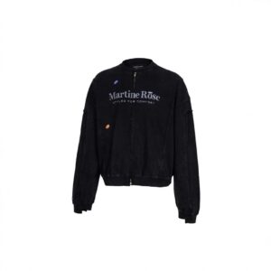 martine rose zip up jacket black