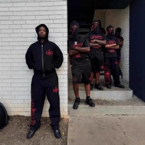 homixide black hoodie set