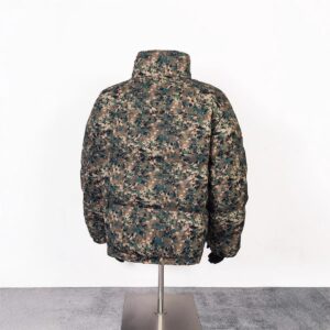 thugclub camo puffer jacket, multicolor
