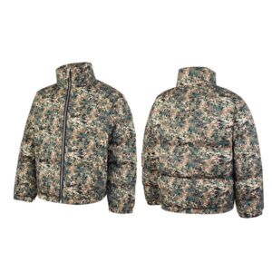 thugclub camo puffer jacket, multicolor