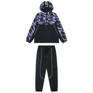 tra pattern streetwear set multicolor
