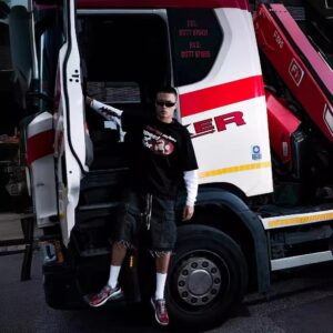 broken planet black white t shirt