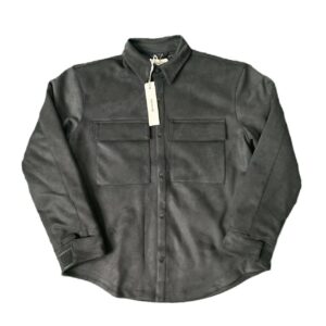fog suede work jacket black