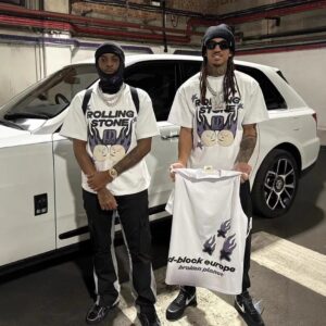 broken planet foam graphic tee white