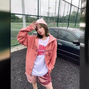 travis scott skull embroidered hoodie rust