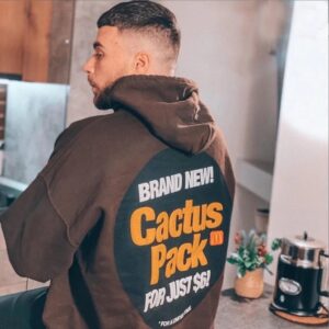 travis scott cactus pack hoodie brown