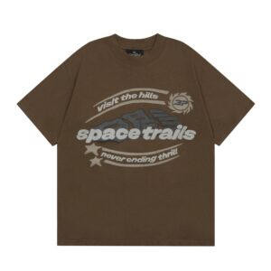 bp space trails t shirt brown
