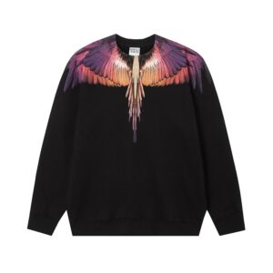 marcelo burlon wing print hoodie multicolor