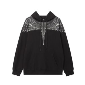 marcelo burlon wing print hoodie multicolor