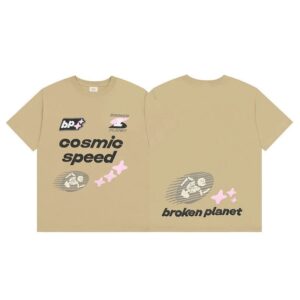 broken planet heart skull t shirt multicolor