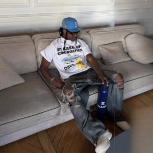 broken planet printed t shirt multi