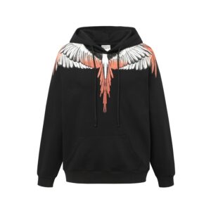 marcelo burlon wing print hoodie multicolor