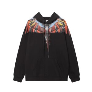 marcelo burlon wing print hoodie multicolor