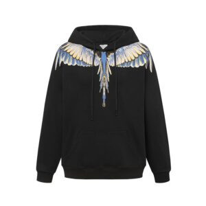 marcelo burlon wing print hoodie multicolor