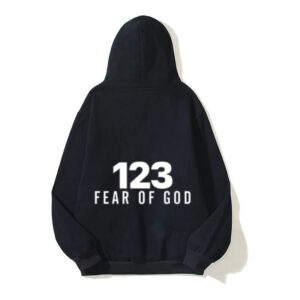 fear of god hoodie black