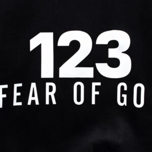 fear of god hoodie black