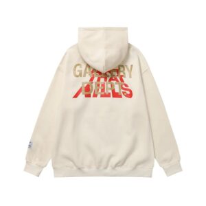 gallery dept joker flame hoodie black and white